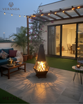 Honeycomb Chiminea Fire Pit