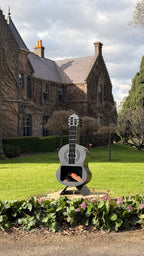 Black Guitar Fire Pit