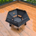Flame Cut Diamond Fire Pit