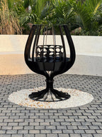 Cognac Glass Fire Pit