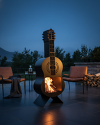 Black Guitar Fire Pit