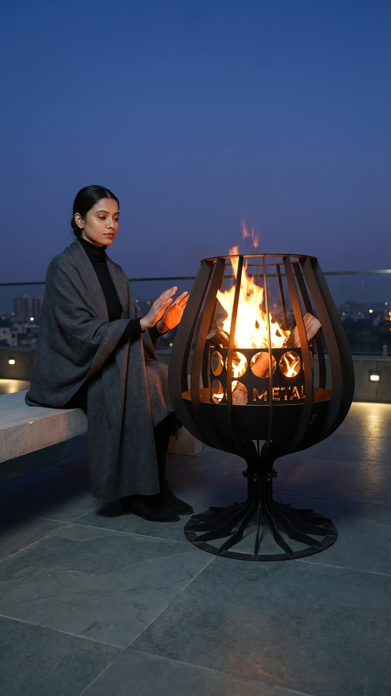 Cognac Glass Fire Pit