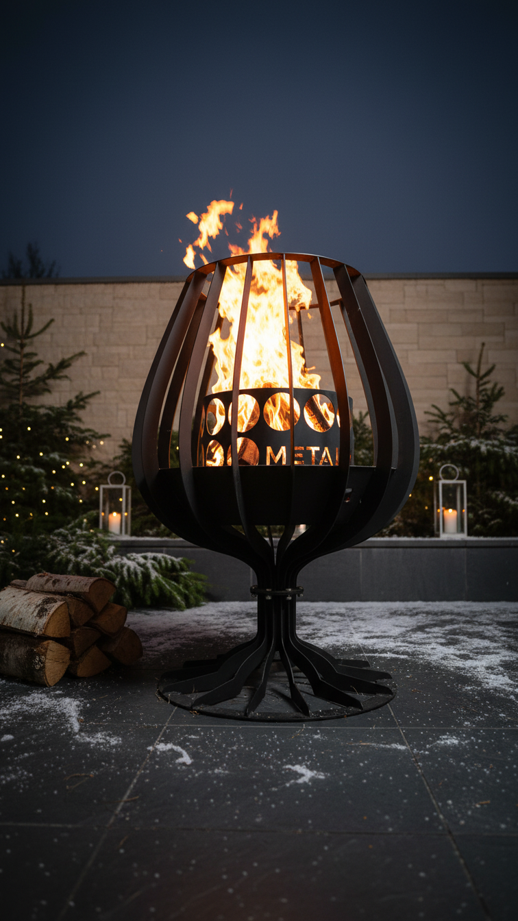 Cognac Glass Fire Pit