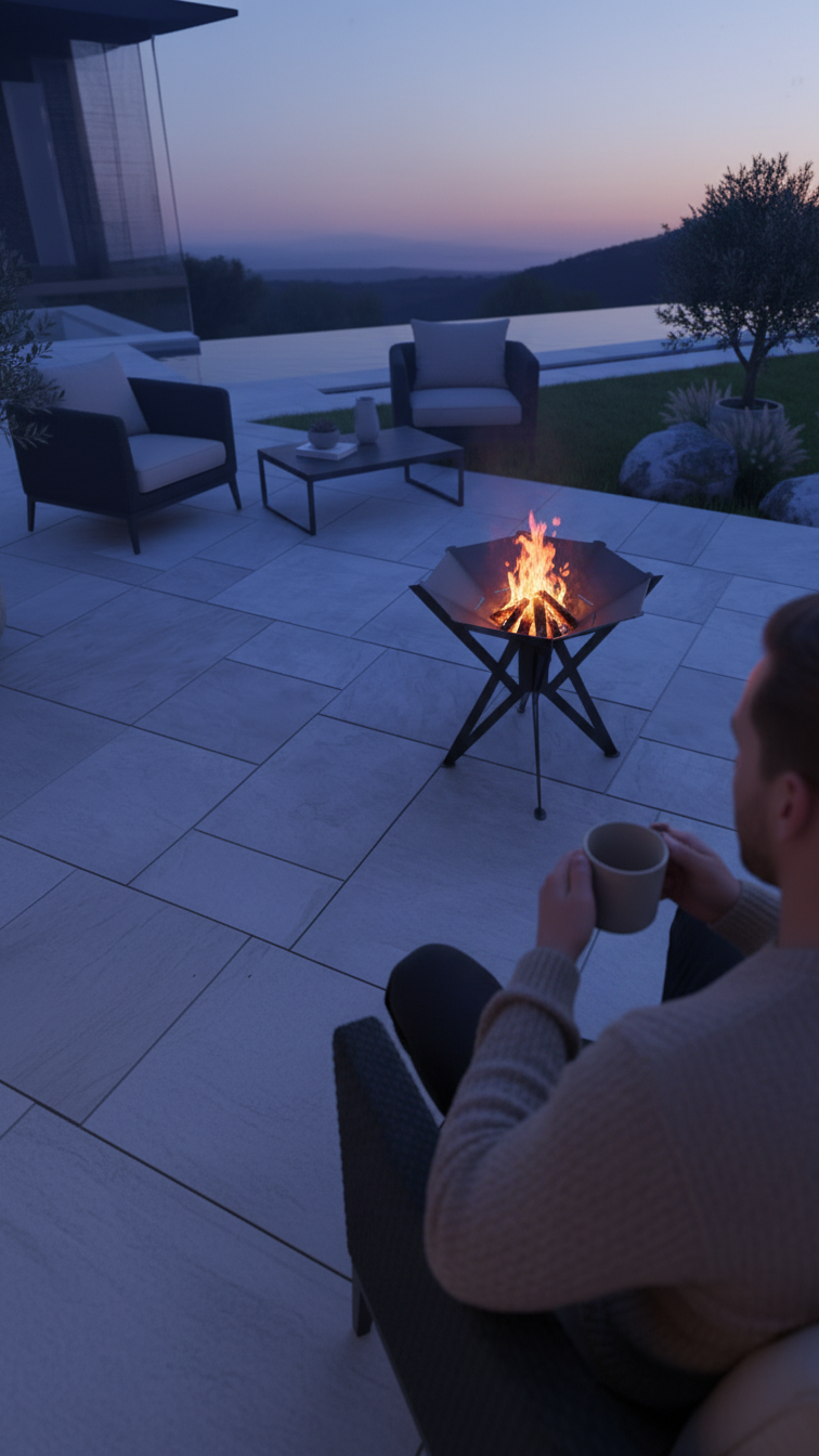 Tri-cross Fire Pit