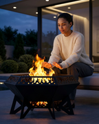 Flame Cut Diamond Fire Pit