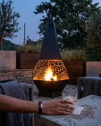 Honeycomb Chiminea Fire Pit