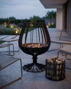 Cognac Glass Fire Pit